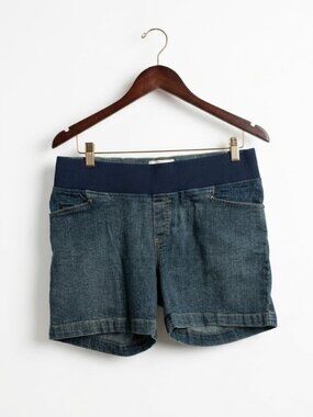 Tomorrow's Mother maternity denim cargo shorts medium